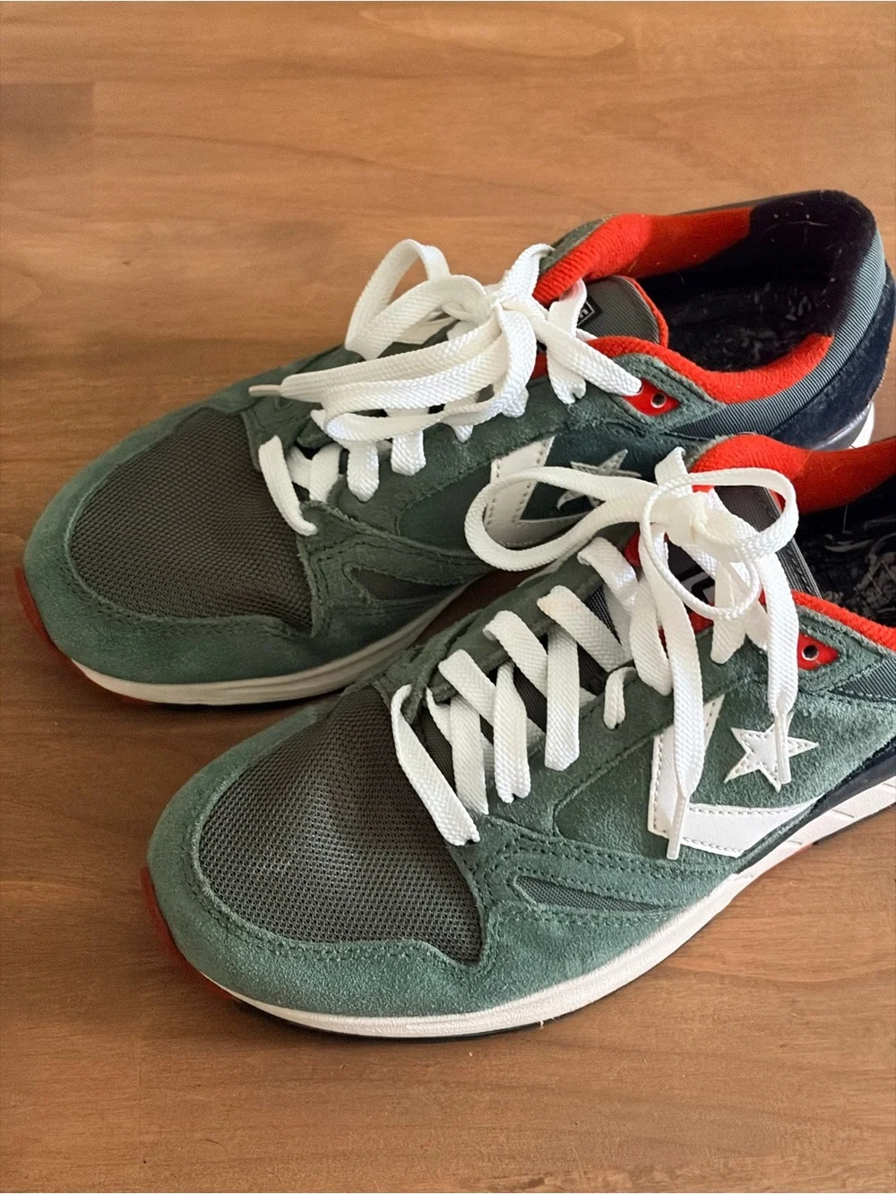 Converse CONS Thunderbolt Ox Retro Sneakers Green Orange Men's 6.5 / Women's 8.5